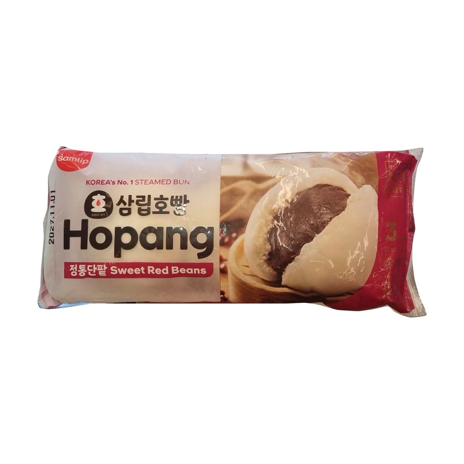 SAMLIP Red Bean Bun 단팥호빵 85g*3