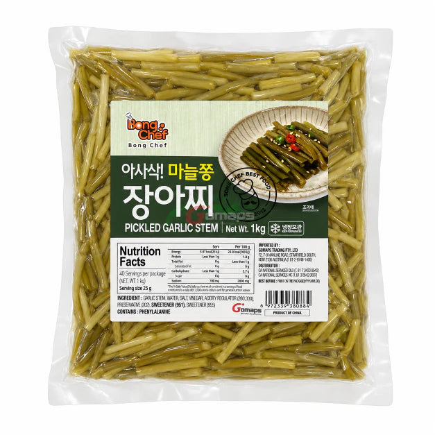 BONGCHEF Pickled garlic scapes 마늘쫑 장아찌 1kg