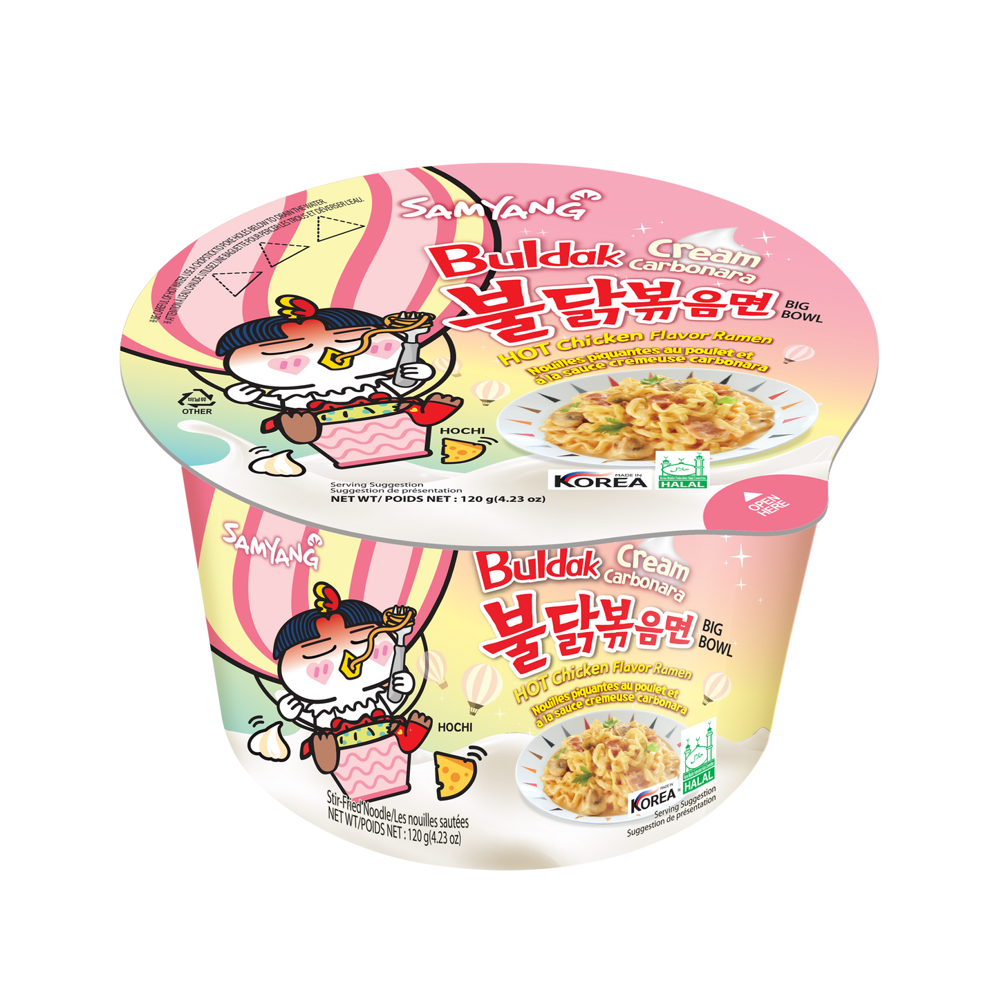 삼양 크림까르보 불닭볶음면 큰컵 105g