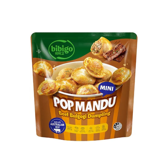 BIBIGO Mini mandu beef 미니팝 만두 불고기맛 280g
