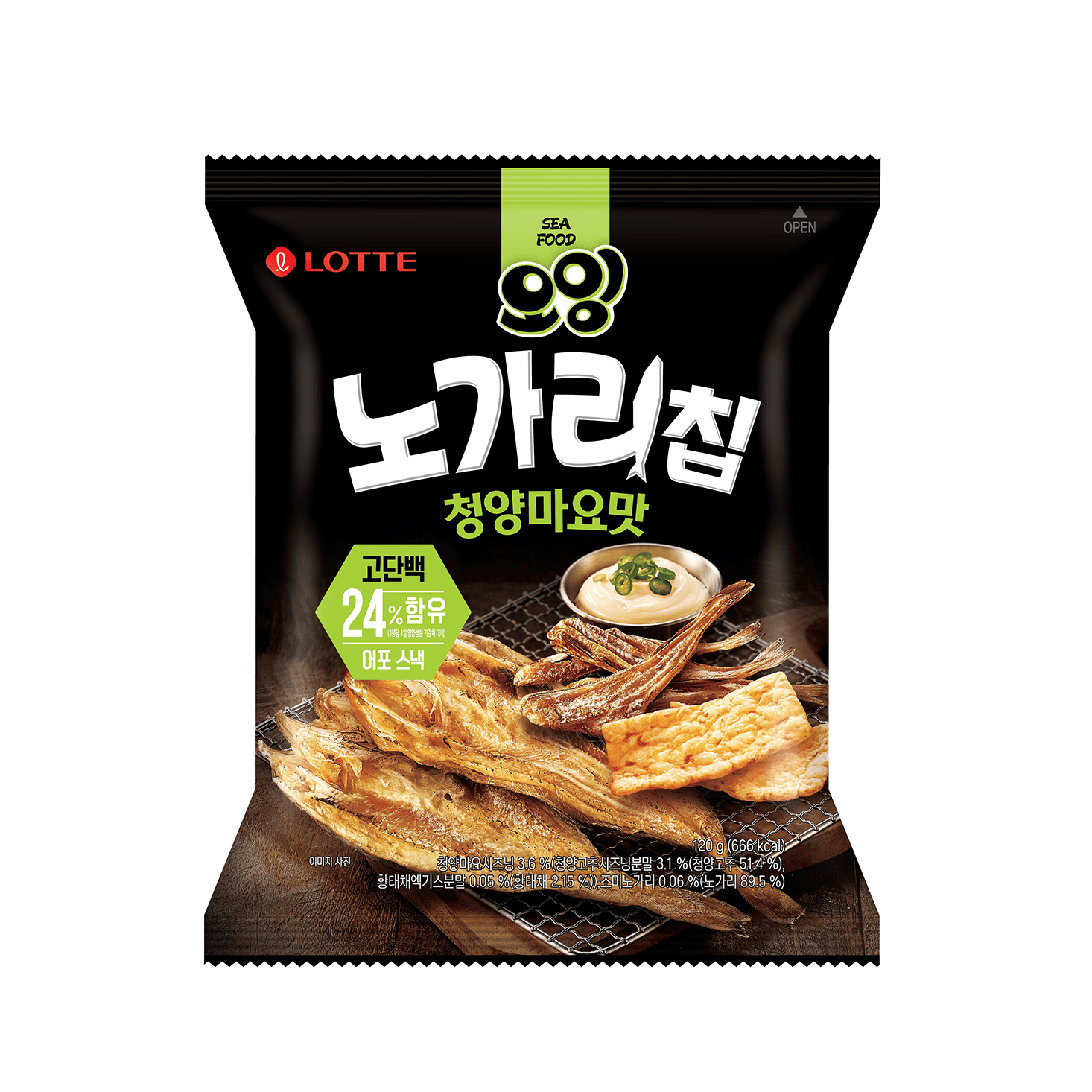 LOTTE O-ing chilli mayo 오잉 노가리칩 청양마요 120g