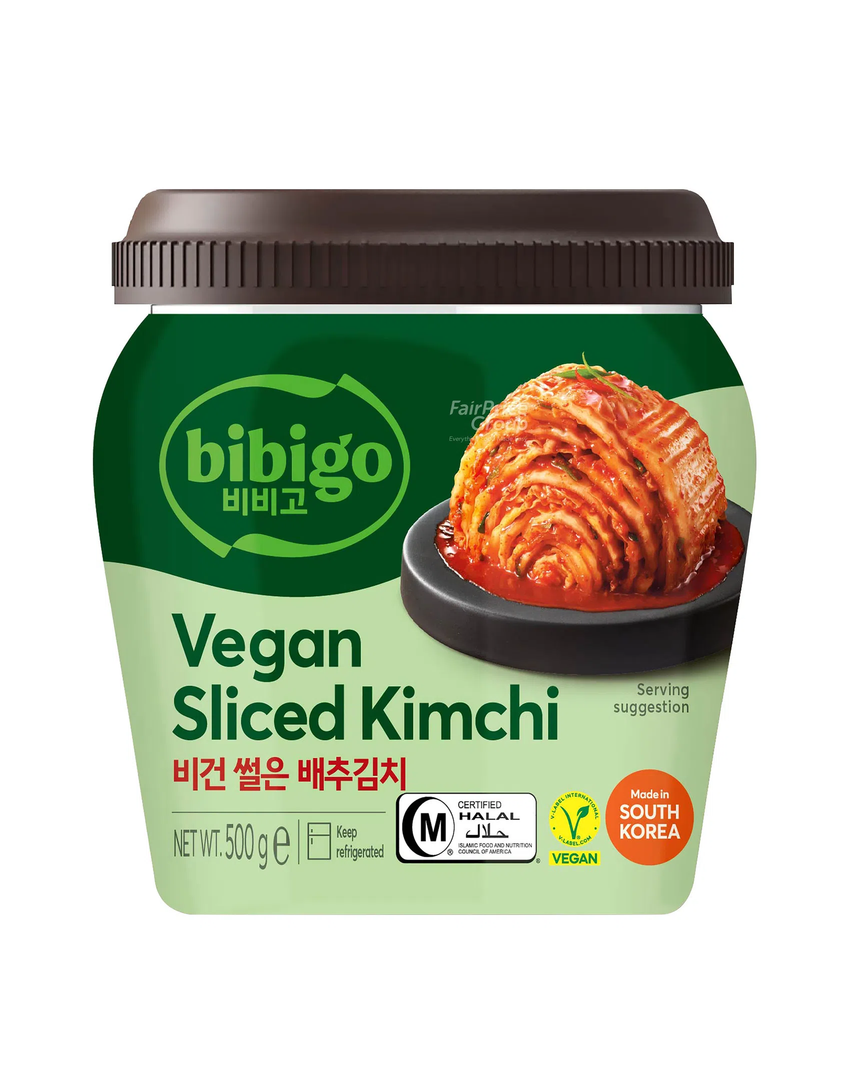 BIBIGO Vegan Sliced Kimchi 비건 썰은 배추김치 500G
