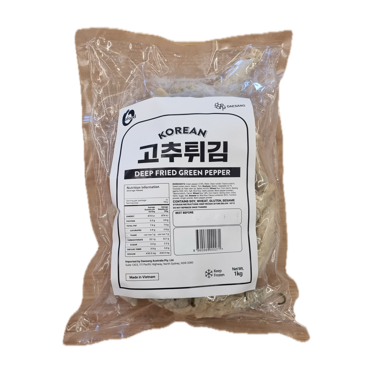 DAESANG Deep fried green chili 고추튀김 1kg