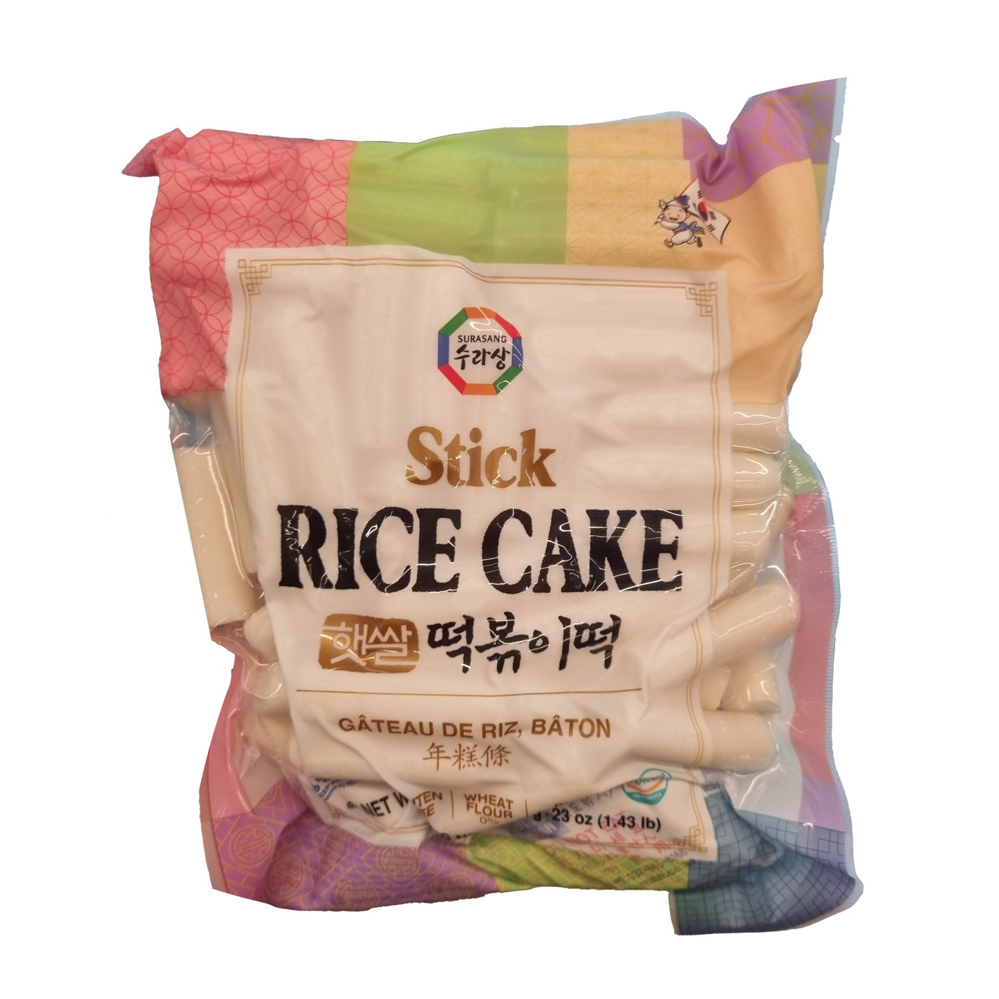 SURASANG Rice cake stick 햇쌀떡볶이떡 650g