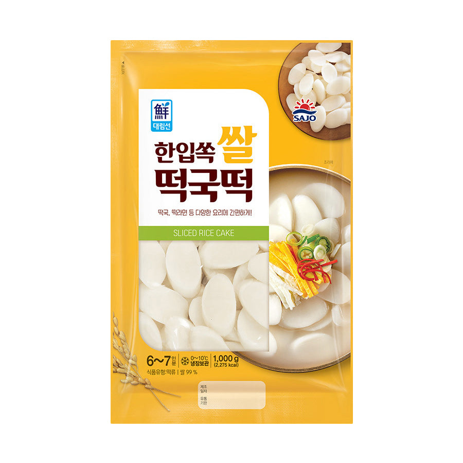 DAELIM Sliced rice cake 한입 쏙 쌀떡국떡 1kg