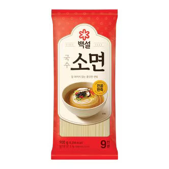 BAEKSUL Korean style thin noodles 900g 백설 국수 소면 900g