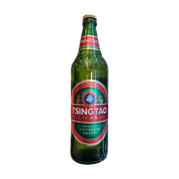 CA Tsingtao Beer Lager Bottle 칭따오 640ml