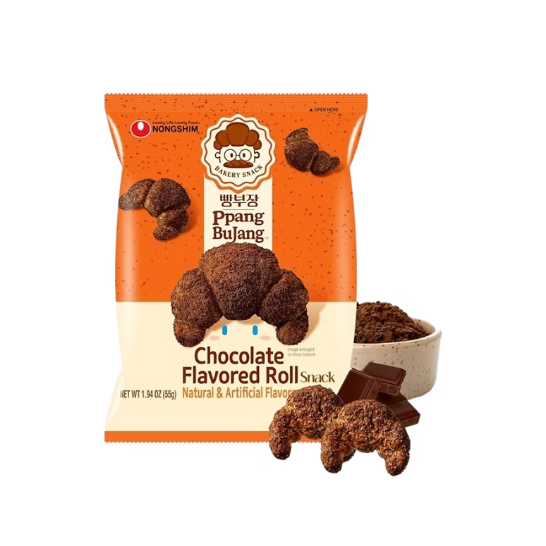 NONGSHIM Chocolate bread snack 빵부장 초코빵 55g