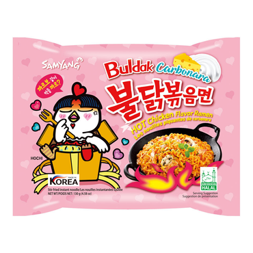 SAMYANG Carbonara Hot Chicken Noodle 까르보나라불닭볶음면