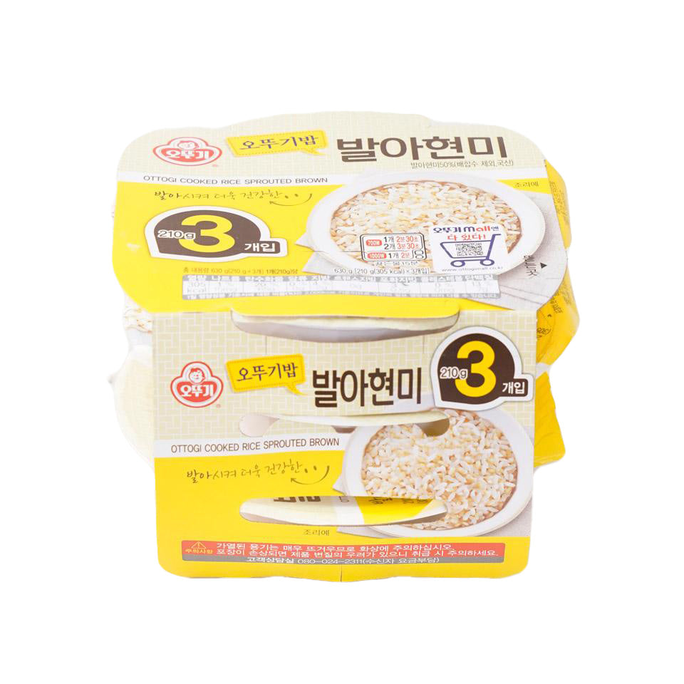OTTOGI Cooked rice brown rice Bundle 맛있는밥 발아현미 210g*3