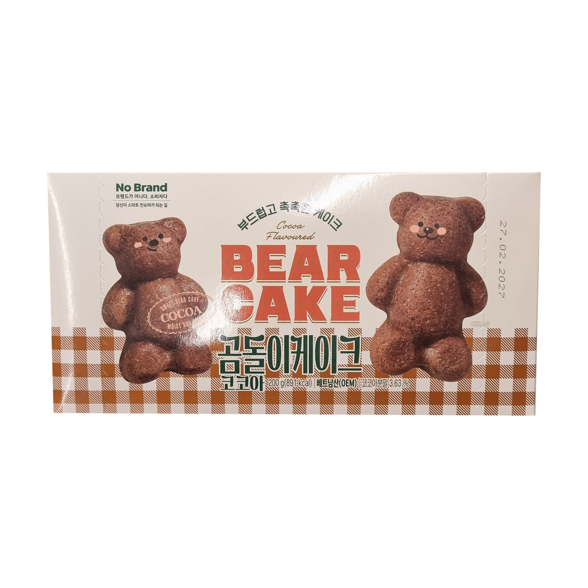 NOBRAND Bear Cake Cocoa 곰돌이 케이크 코코아 200g