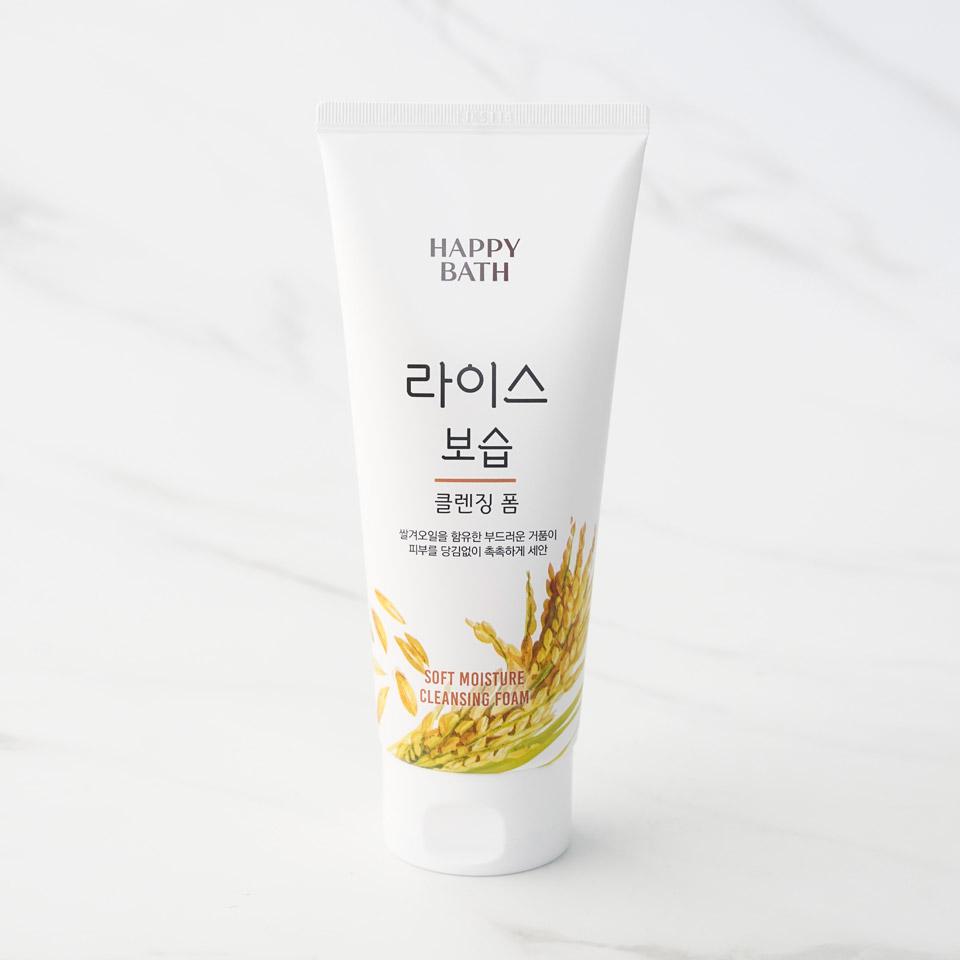 HAPPYBATH Rice Soft Moisture Cleansing Foam 라이스 보습 클렌징폼 200g