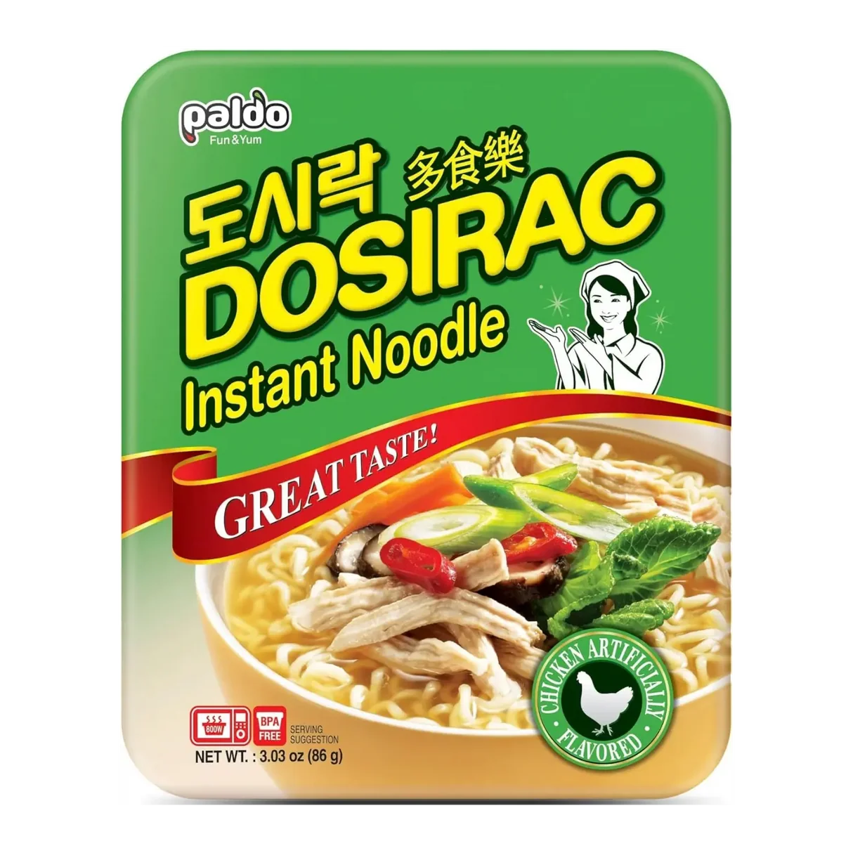 PALDO Dosirak Chicken 도시락 치킨 86g