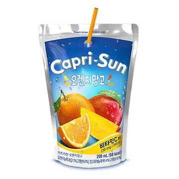 NONGSHIM Capri-sun orange mango 카프리썬 오렌지망고 200ml