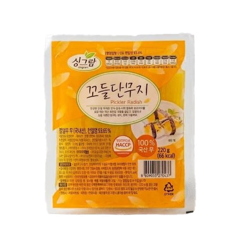 SINGRAM Pickeld radish 꼬들 단무지 220g