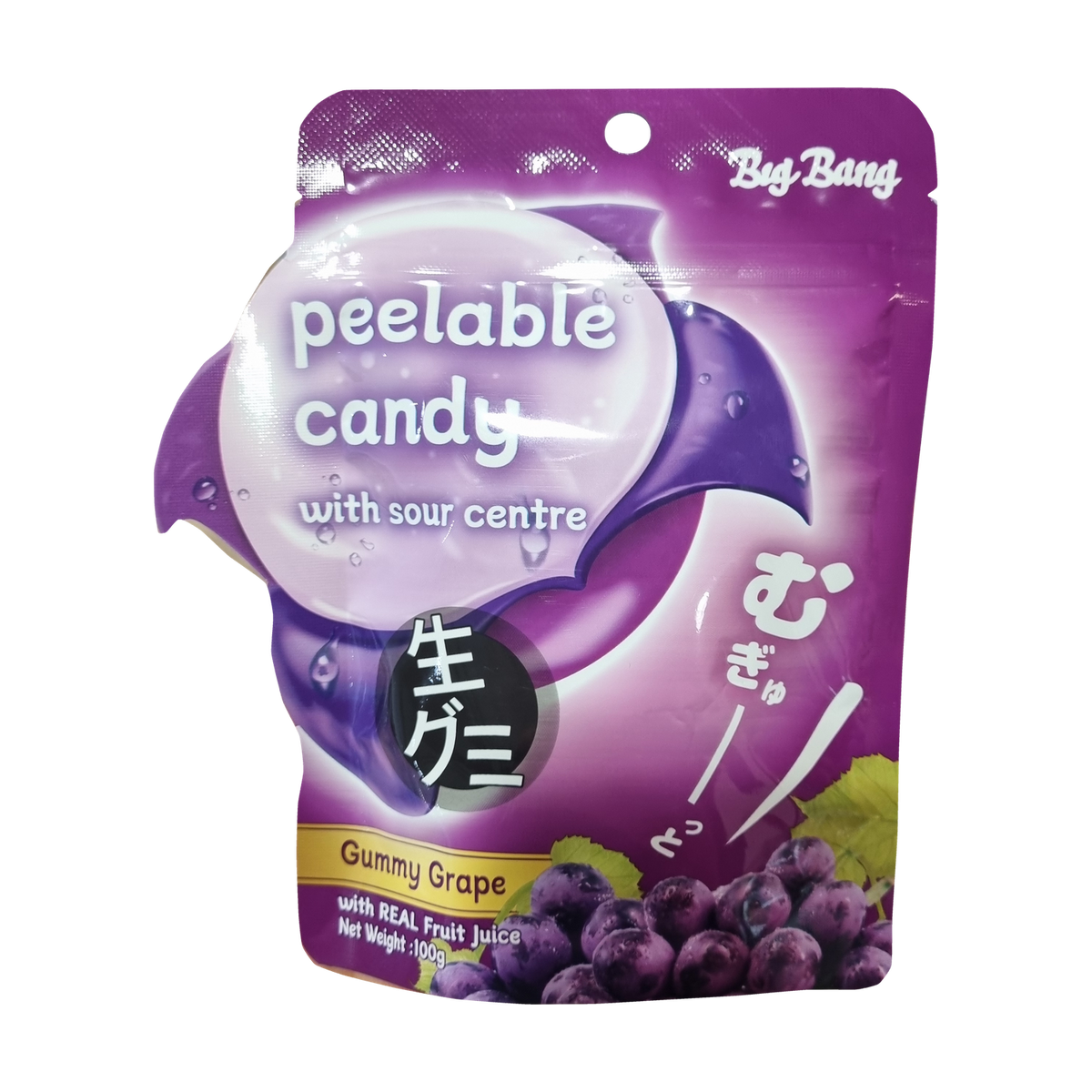 BIGBANG Peelable Candy Grape 빅뱅 캔디 포도 100g