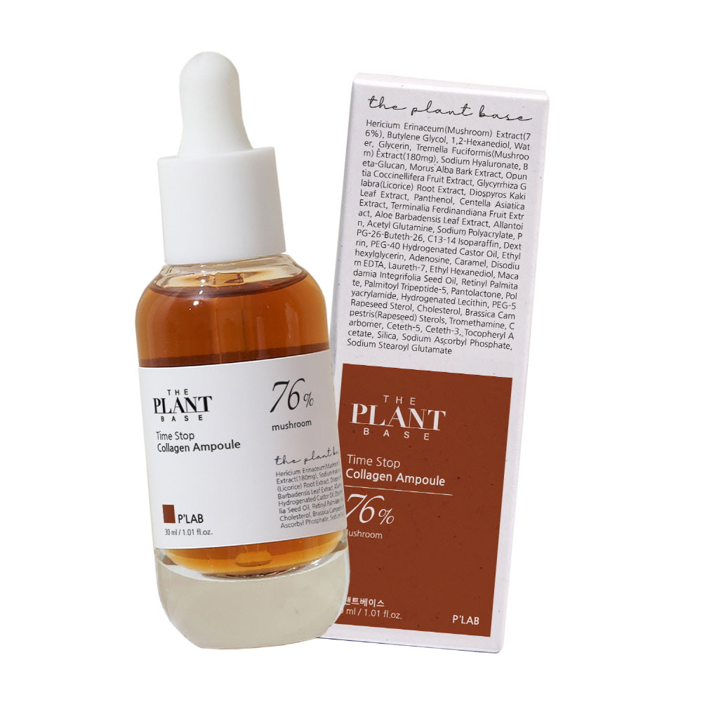 THEPLANTBASE Time Stop Mushroom Collagen Ampoule 타임스톱 버섯 콜라겐 앰플 30ml