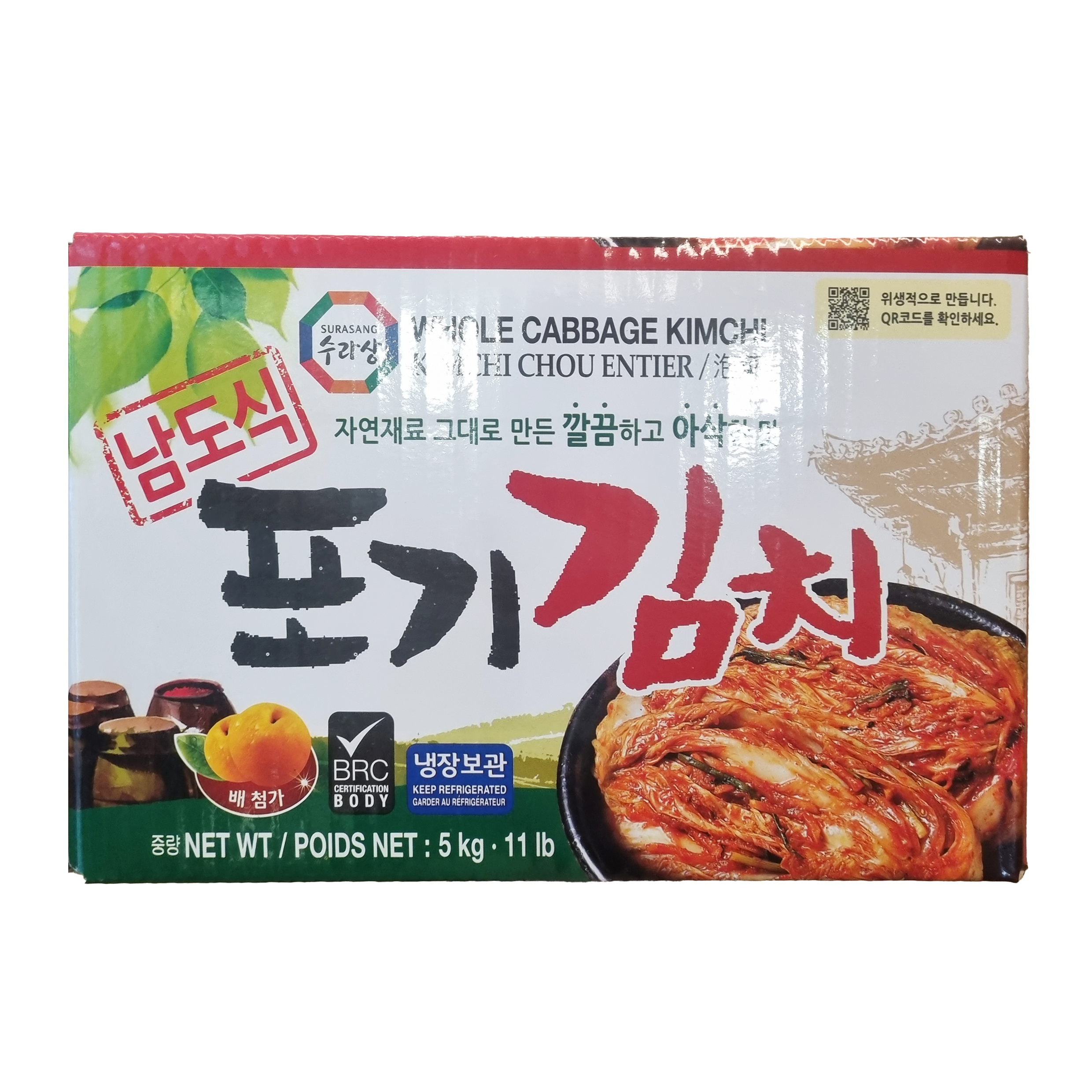 SURASANG Whole cabbage kimchi 남도식 포기김치 5kg