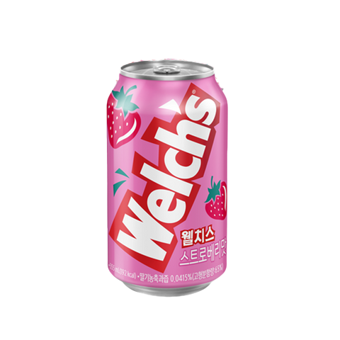 NONGSHIM Welch's soft drink strawberry 웰치스 딸기 355ml