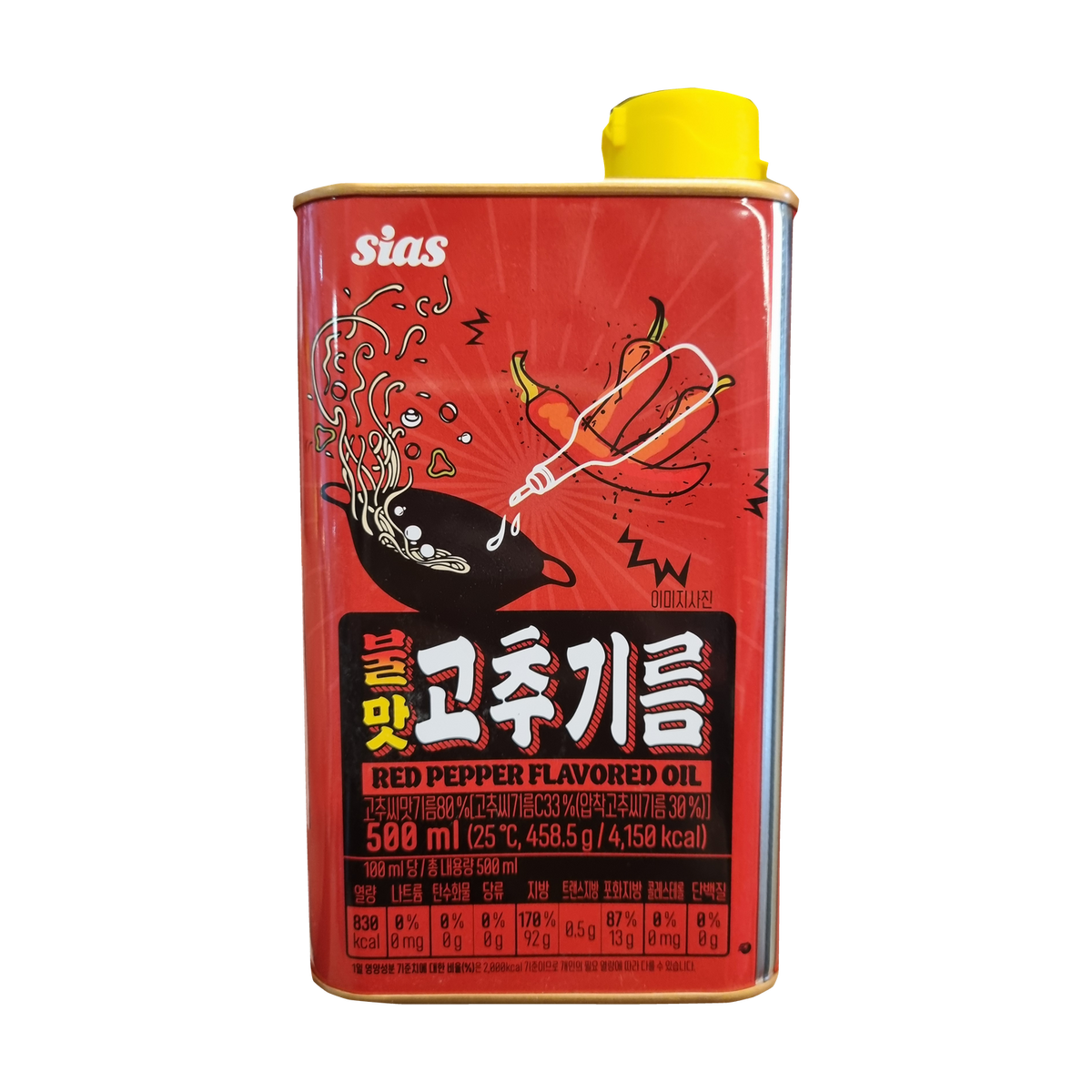SIAS Wok Flavor Chilli Oil 불맛 고추기름 500ml