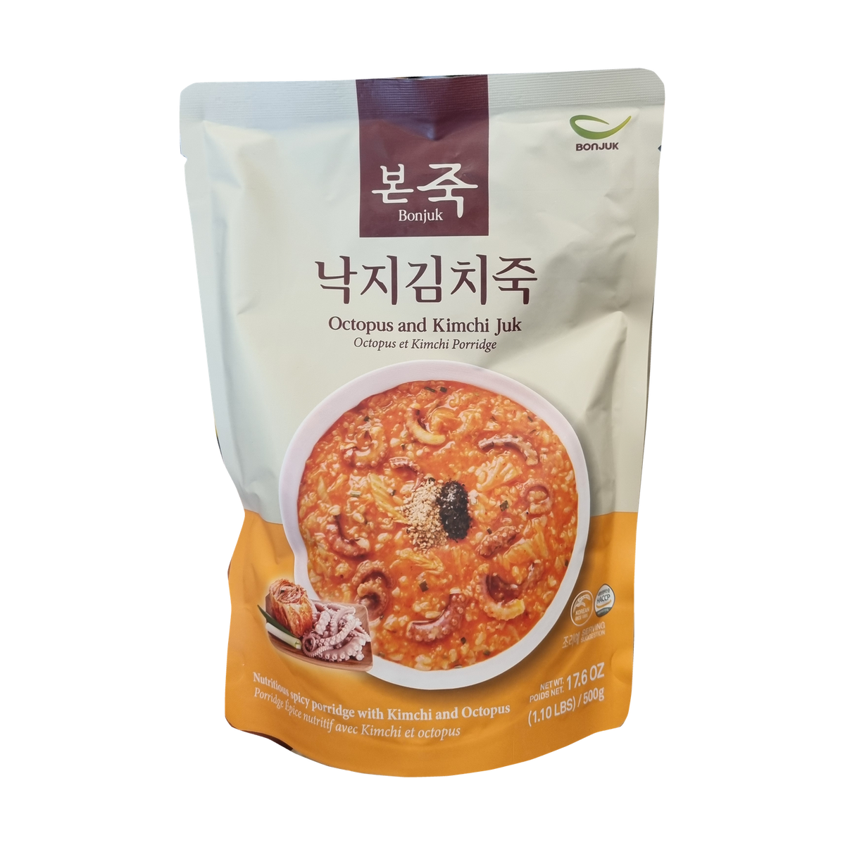 BONJUK Octopus And Kimchi Porridge 낙지&김치죽 500g