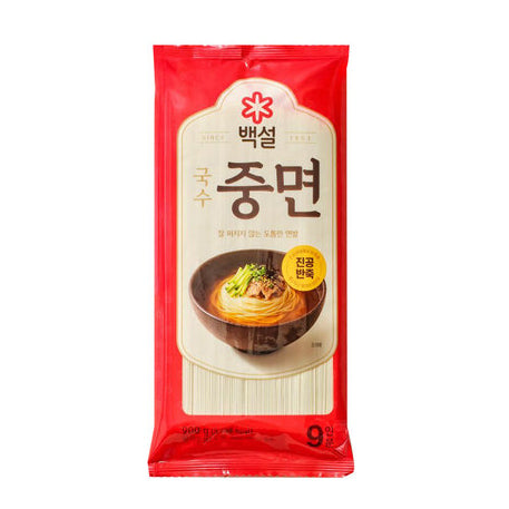 BAEKSUL Korean style noodles 900g 백설 국수 중면 900g