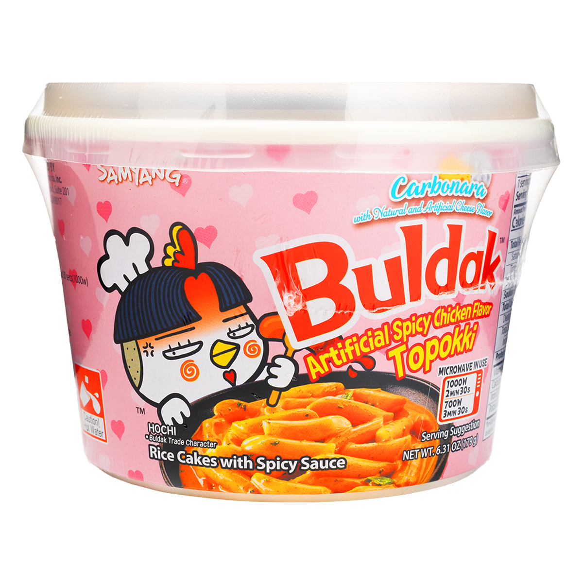 SAMYANG Carbo spicy chicken rice cake 까르보불닭떡볶이 큰컵 179g