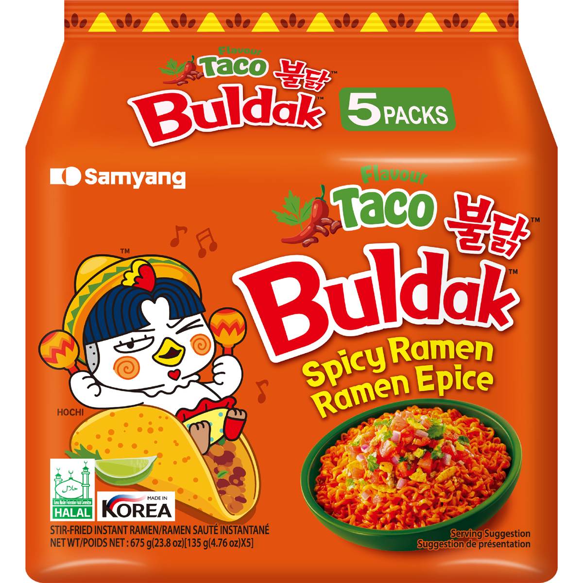 SAMYANG Buldak spicy ramen taco 불닭볶음면 타코