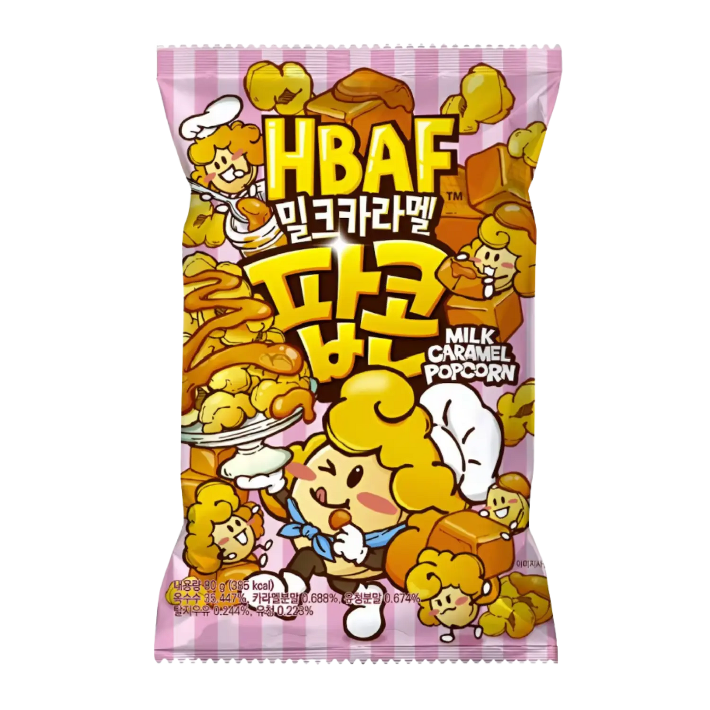 HBAF Milk caramel popcorn 밀크카라멜 팝콘 80g