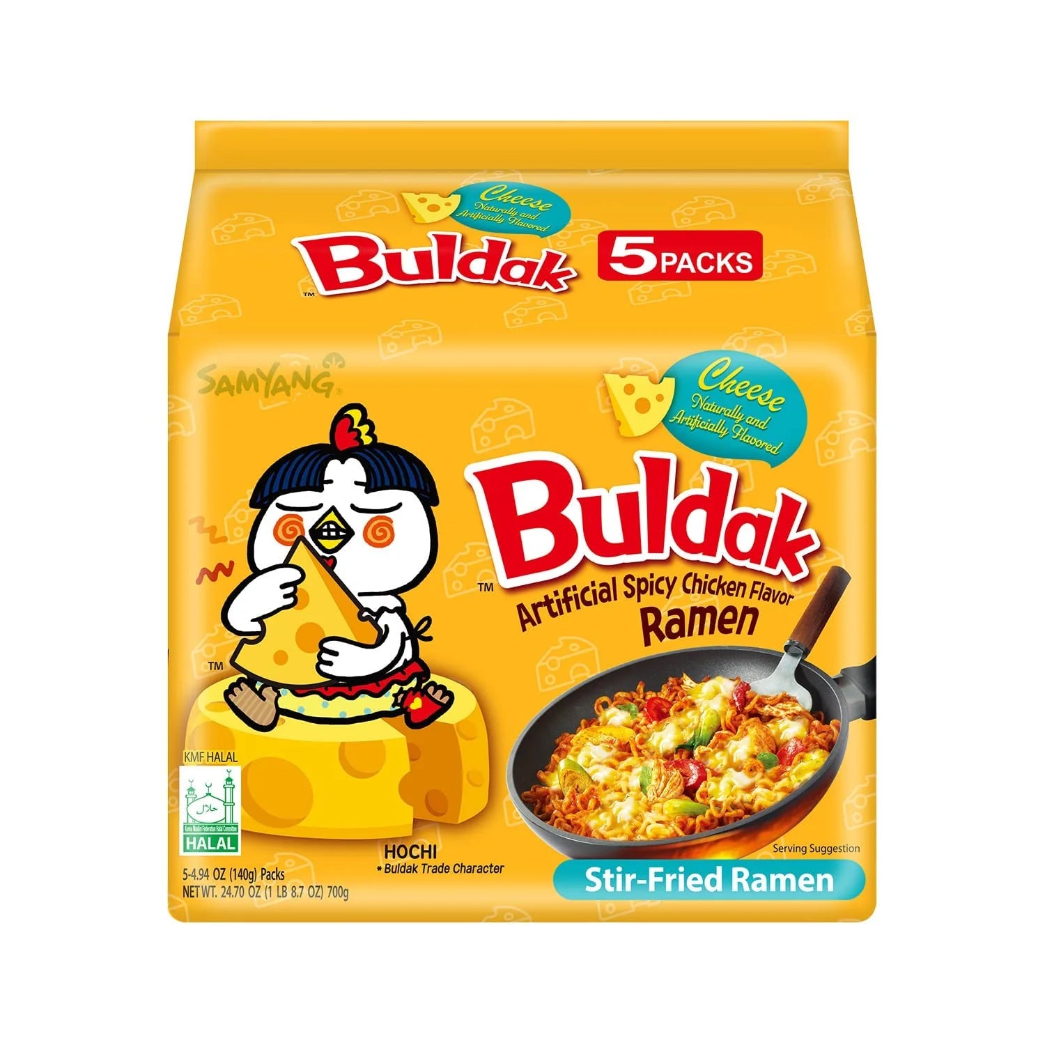 SAMYANG Cheese Hot Chicken Noodle 삼양 치즈불닭볶음면