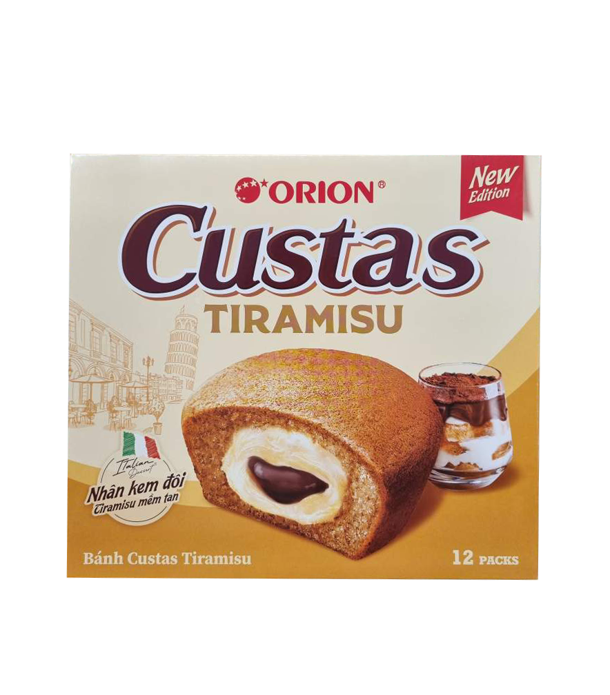 ORION Custas Cake Tiramisu 카스타드 티라미수 12 Packs