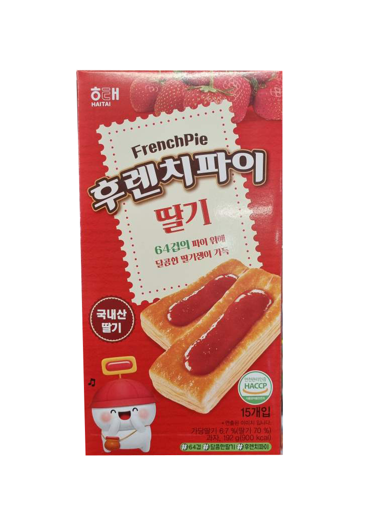HAITAI French Pie Strawberry 후렌치파이 딸기 192g