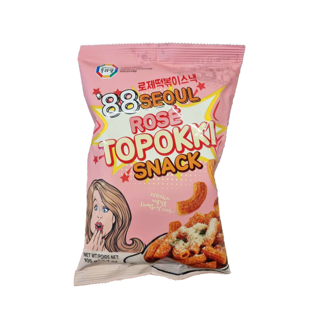 SURASANG 88 seoul rose topokki snack 88서울 로제떡볶이스낵  105g