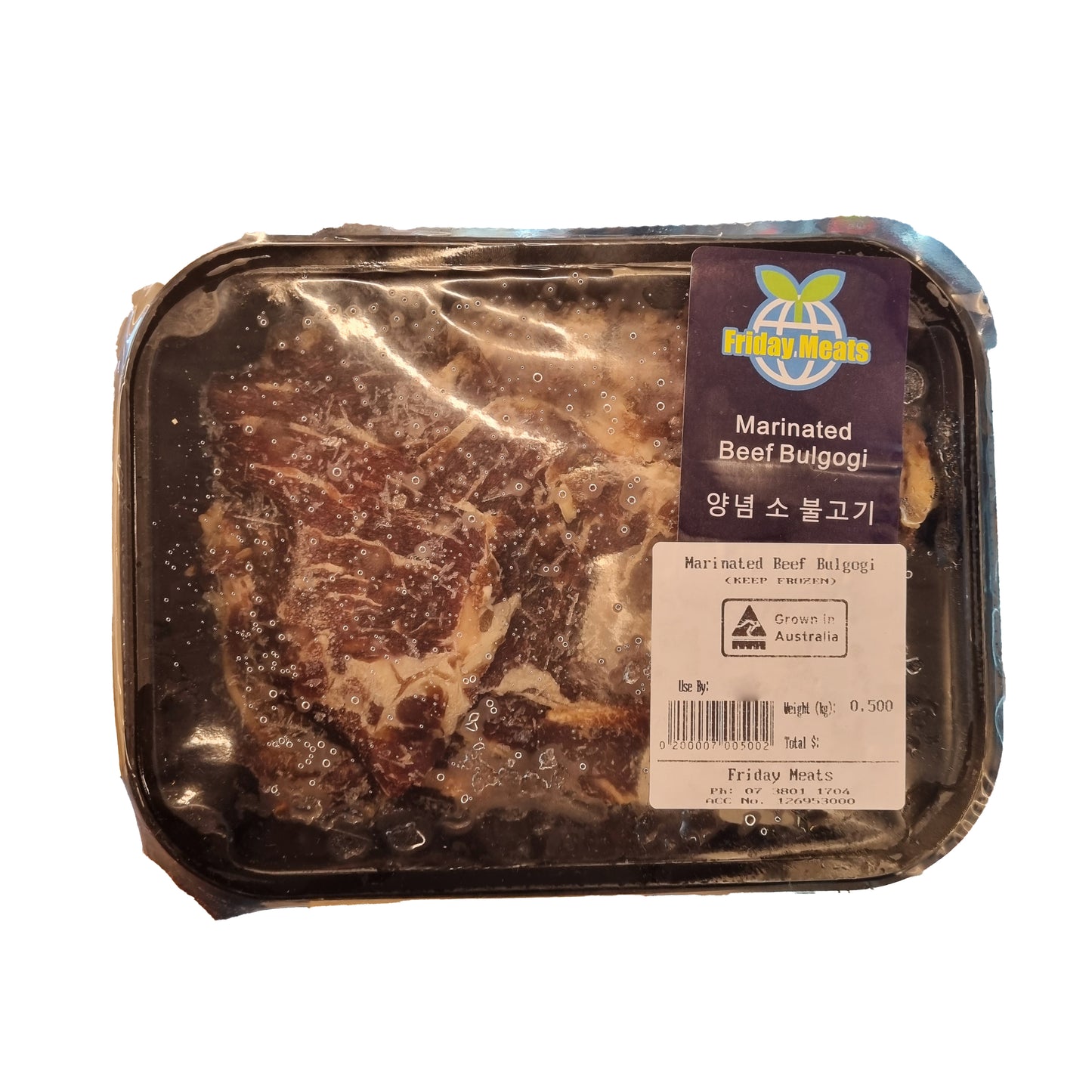 Friday meat Marinated beef bulgogi 양념 소 불고기 500g