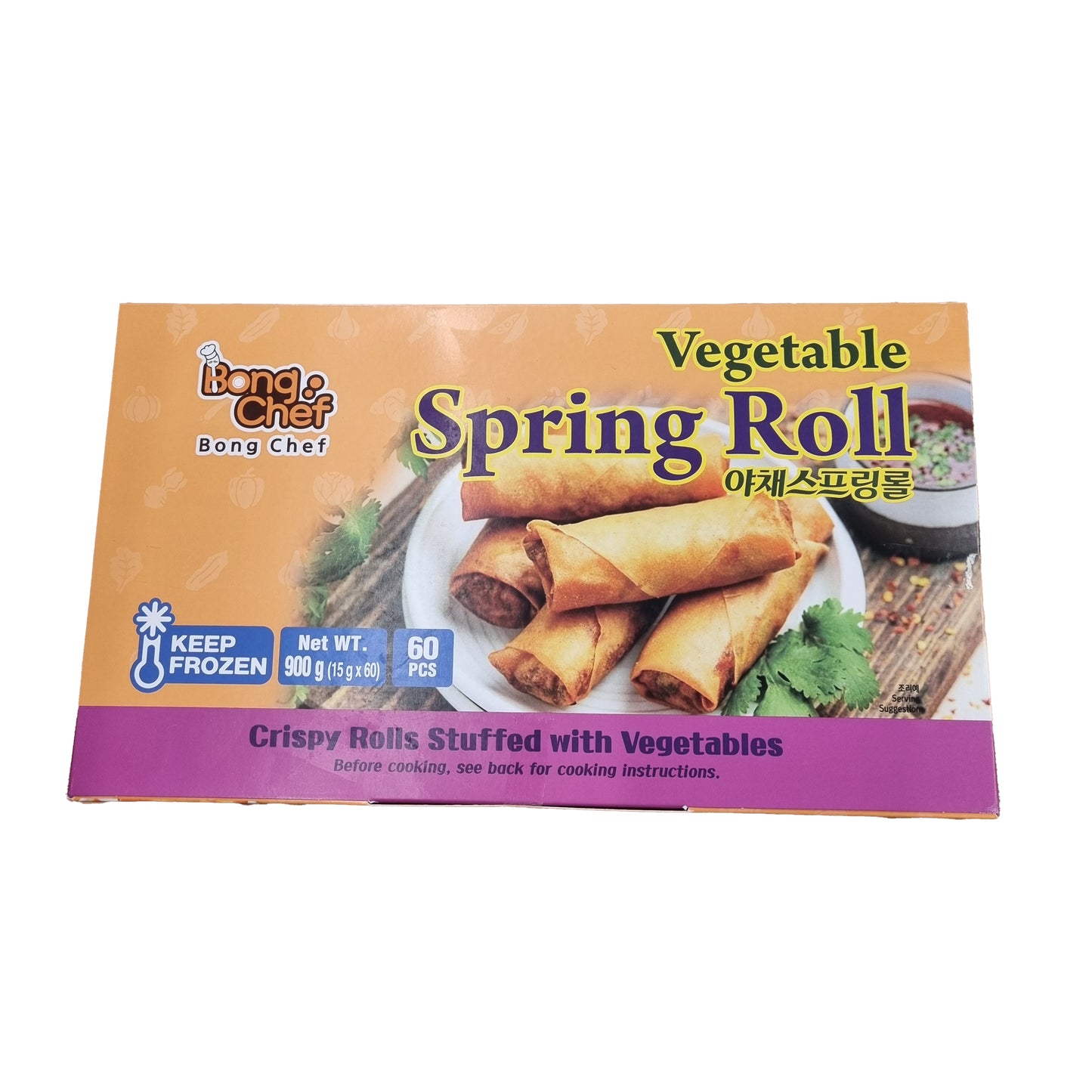 BONGCHEF Vegetable spring roll mini 야채스프링롤 미니 60p 15g*60