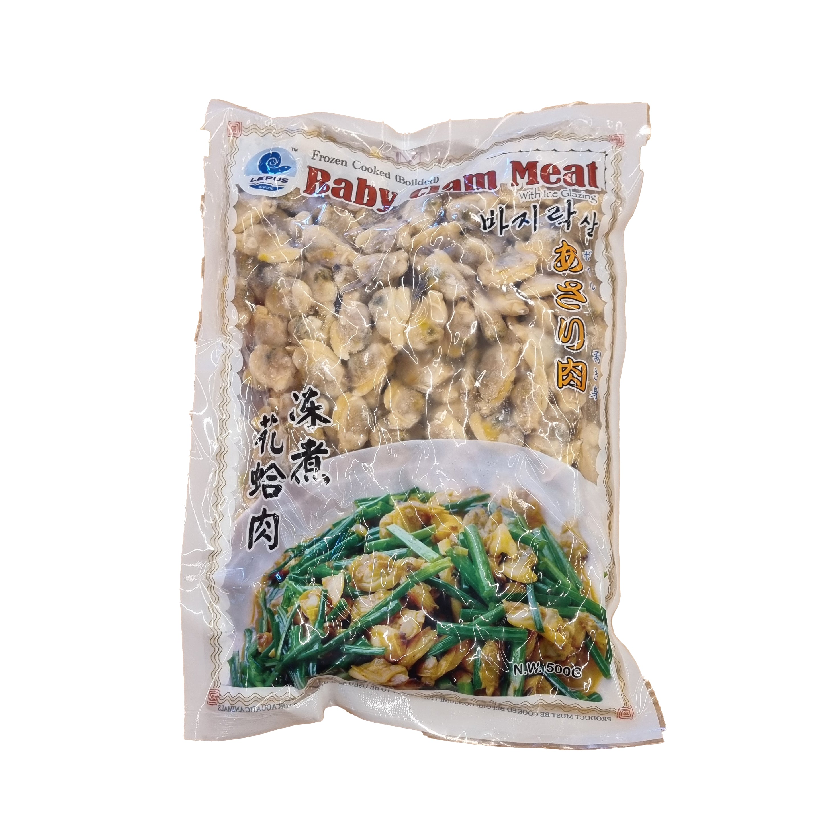 Frozen clam meat 바지락 조갯살 500g