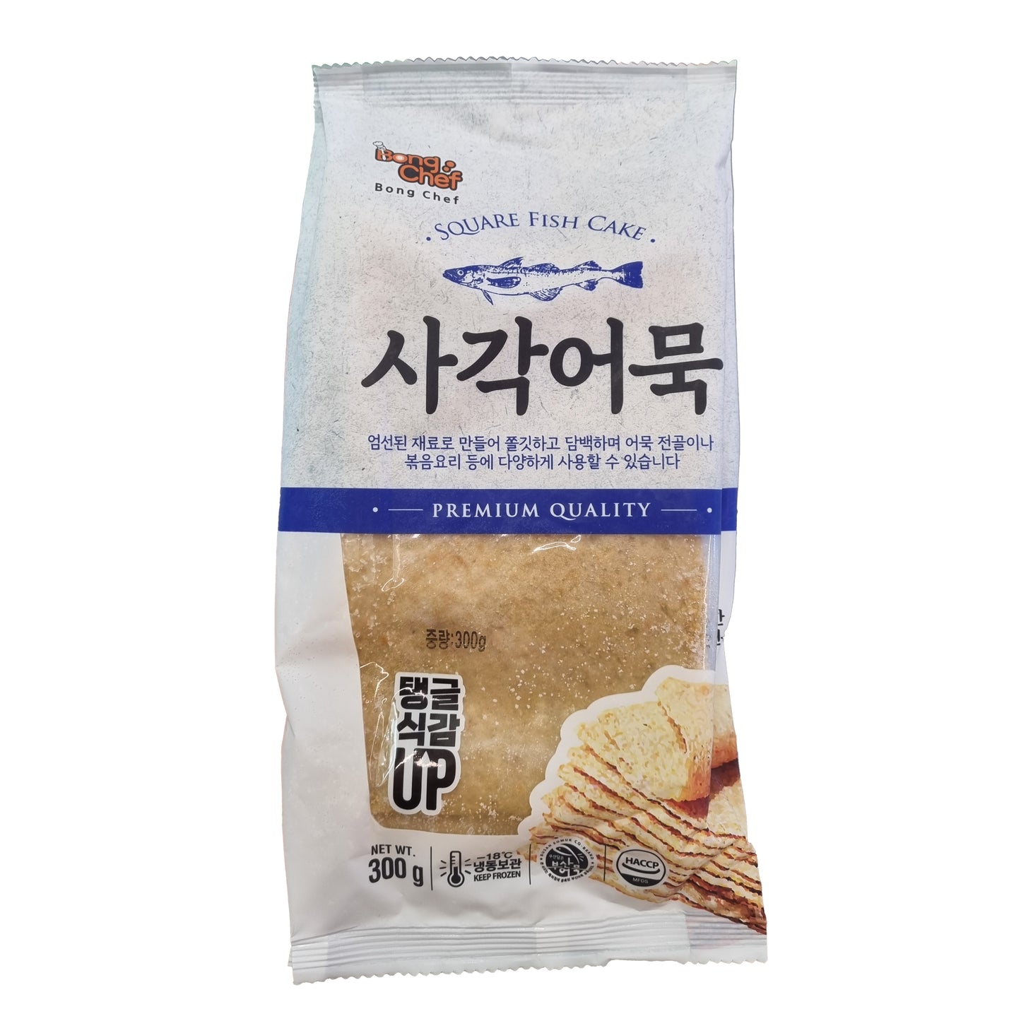 BONGCHEF Fish cake frozen square 맛있는 부산어묵 사각 300g