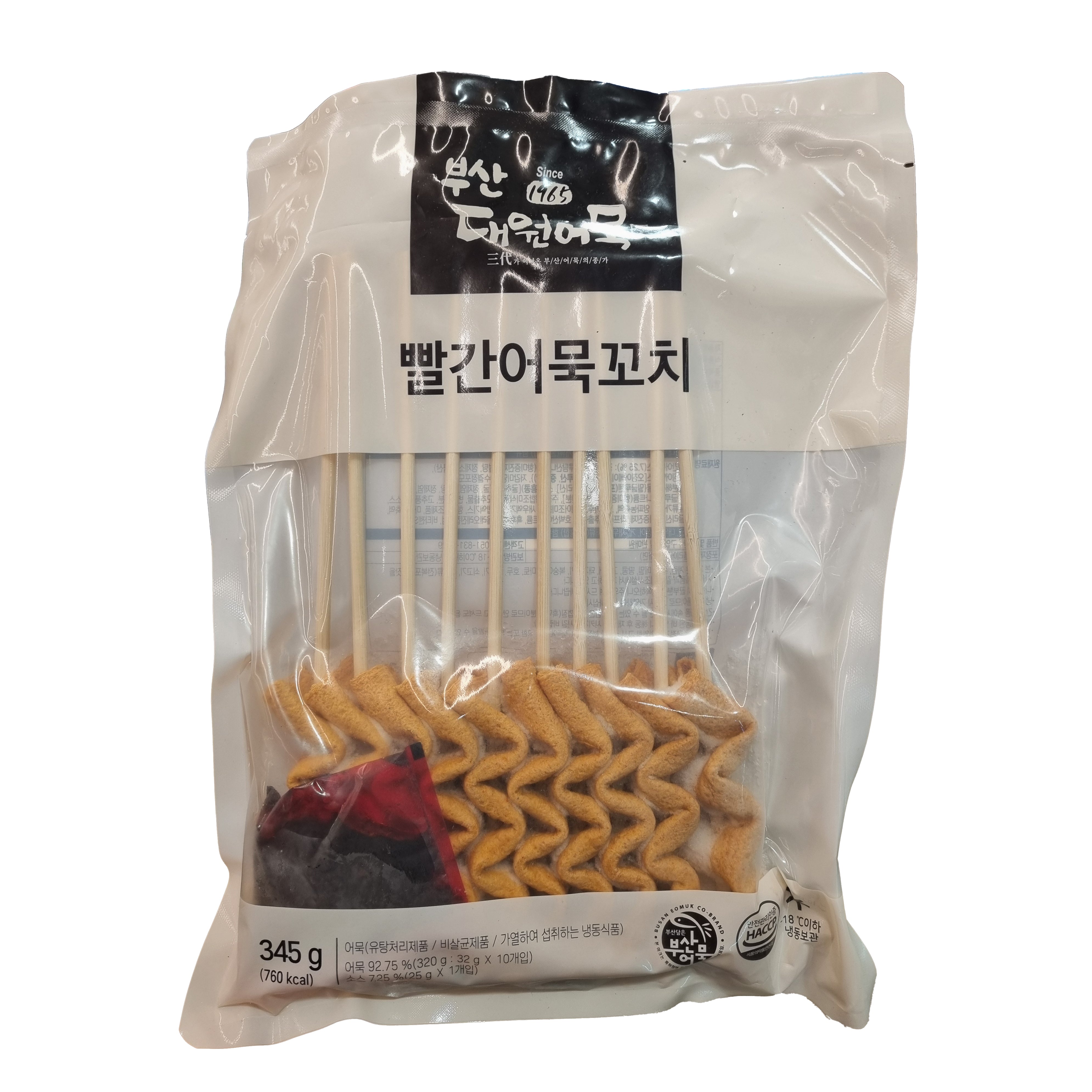 DELIM Fried fish cake skewer hot pepper 빨간 오뎅꼬치 409g