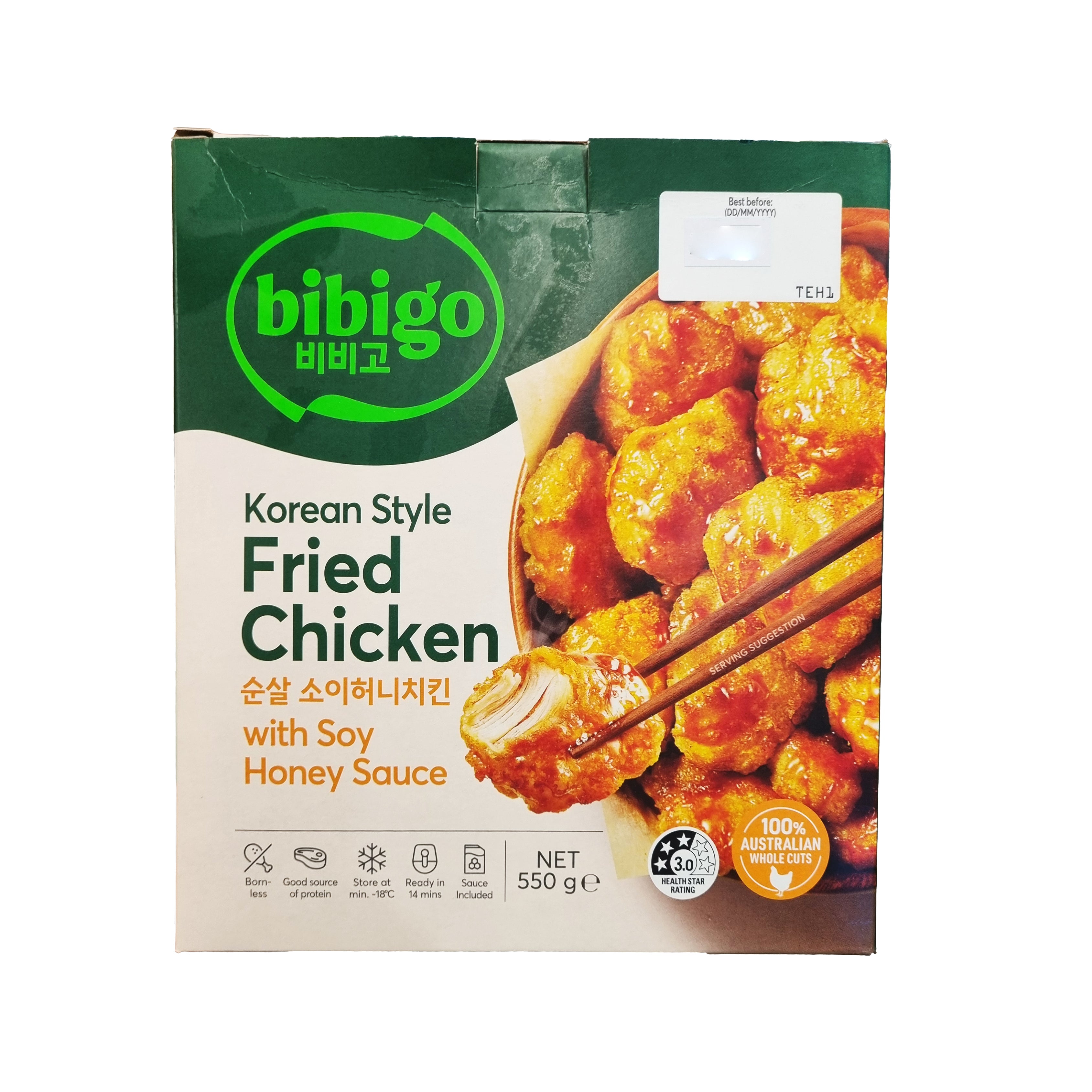 비비고 치킨 순살 소이허니 550G