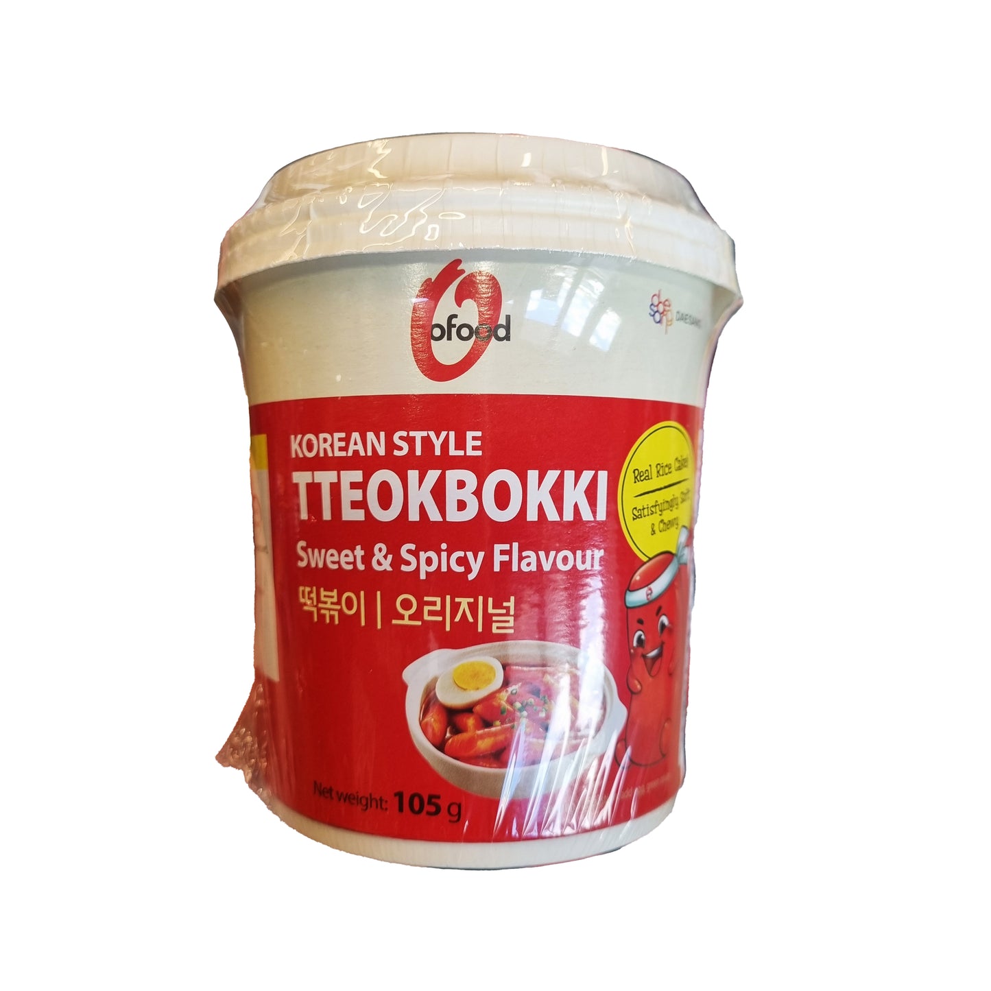 CJ O'food Tteokbokki cup original 오푸드 컵 떡볶이 오리지널 105g