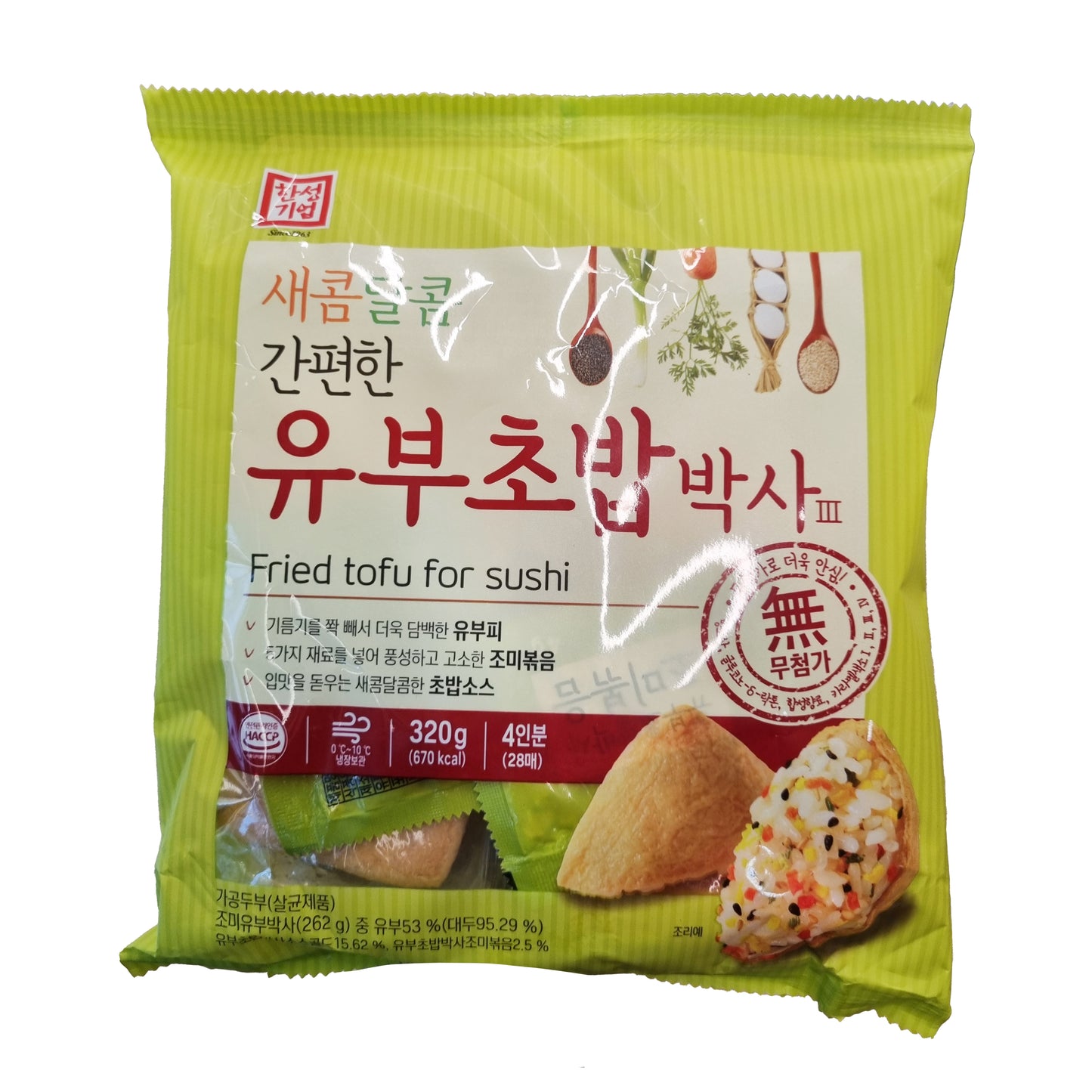 HANSUNG Seasoned fried soy bean curd 유부초밥 320g
