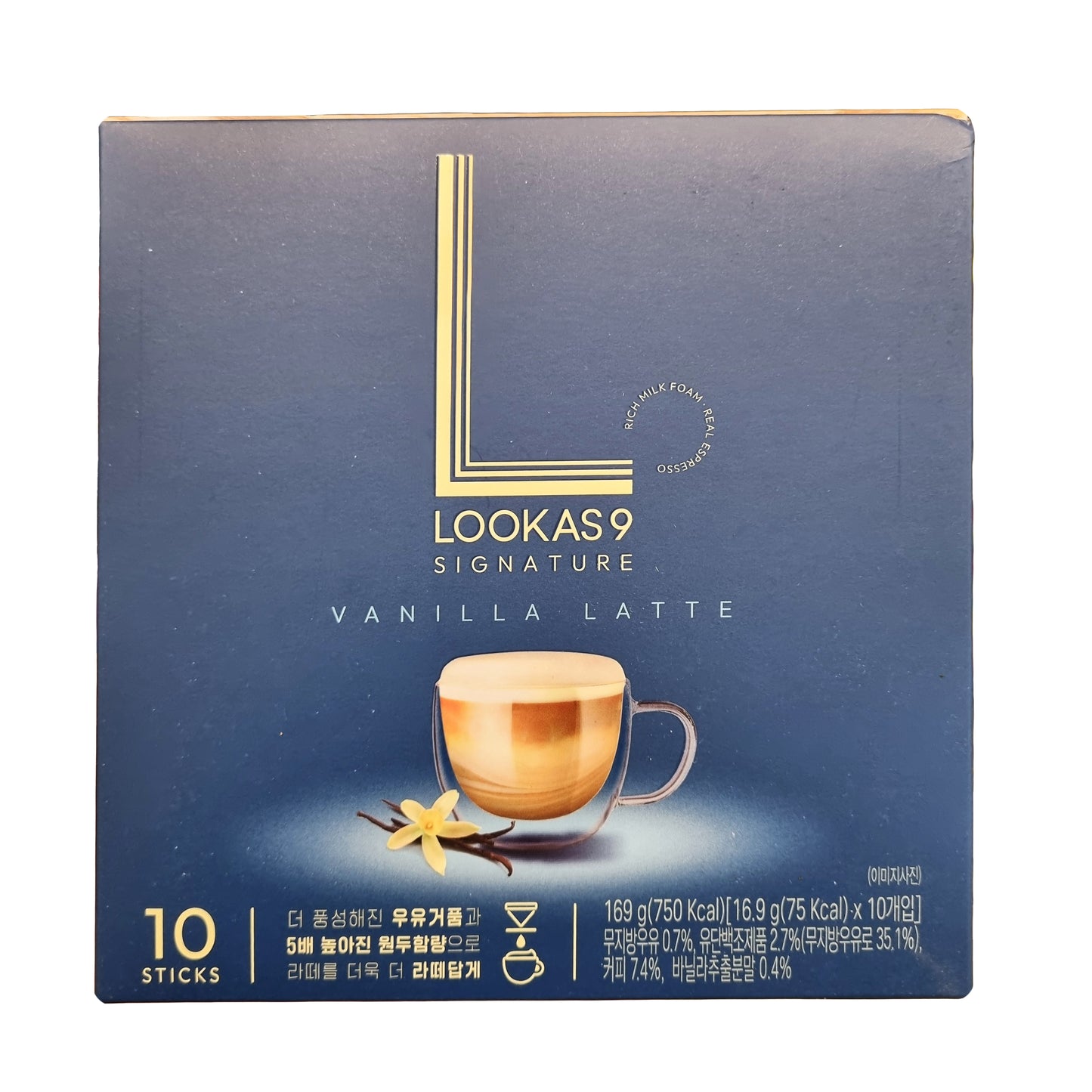 NAMYANG Lookas9 Vanila Latte Coffeemix 루카스9 바닐라 라떼 커피믹스 10sticks