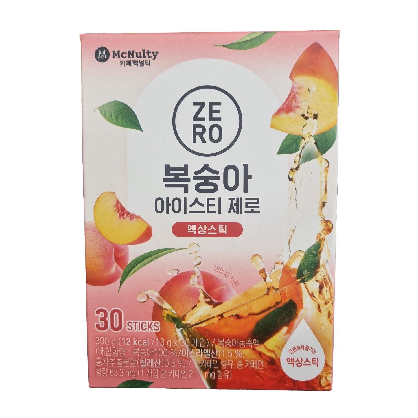 MCNULTY Peach ice tea zero stick 복숭아 아이스티 제로 스틱 30t