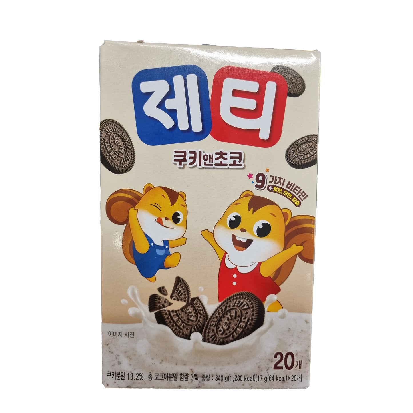 DONGSEO Jetty cookie and choco 제티 쿠키앤초코 17g*20p