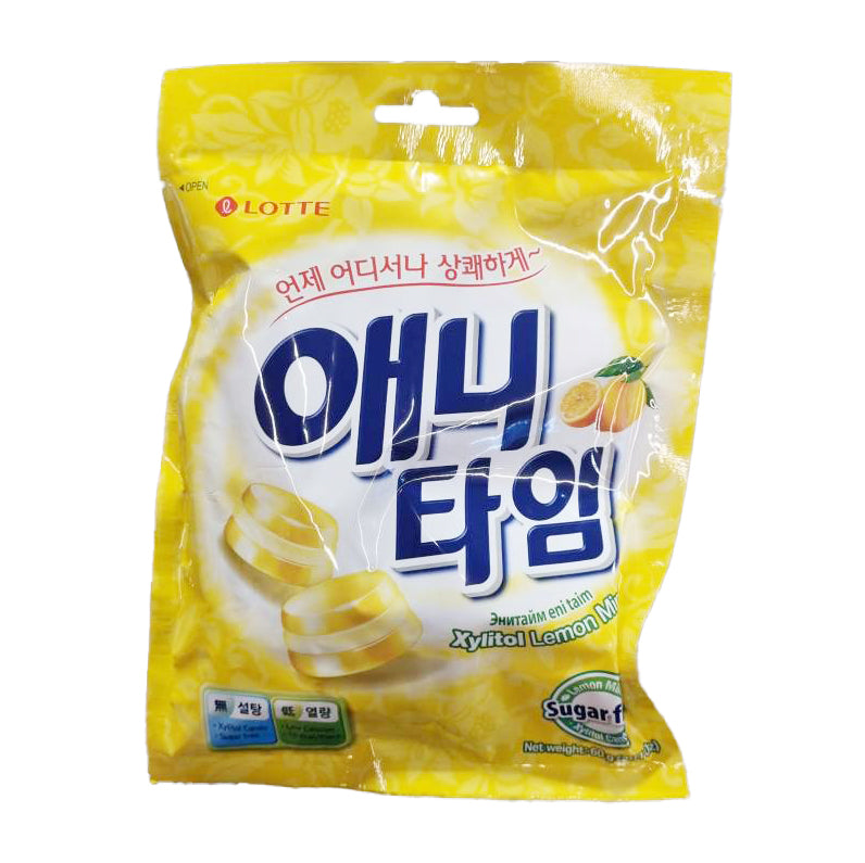 LOTTE Anytime lemon mint 애니타임 레몬 60g