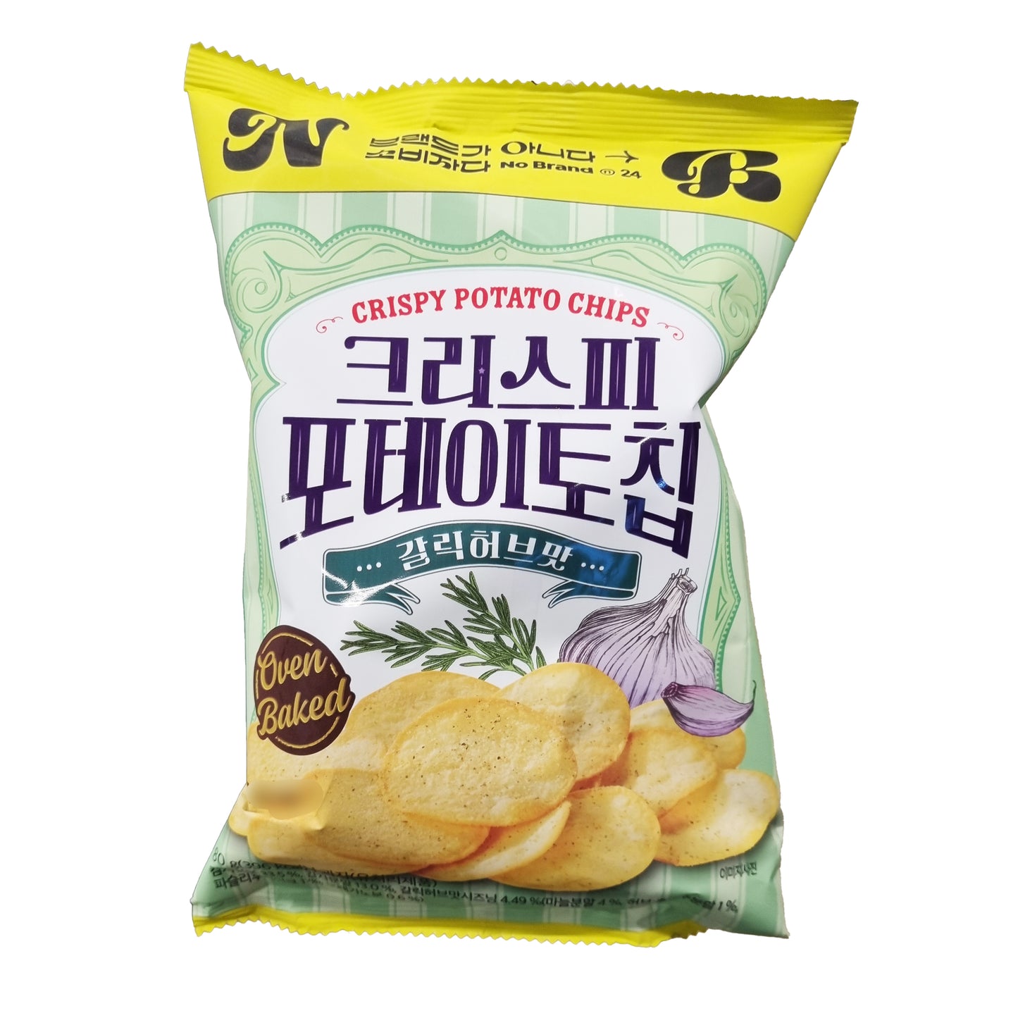 NOBRAND Crispy potato chip garlic herb 크리스피 포테이토칩 갈릭허브 80g