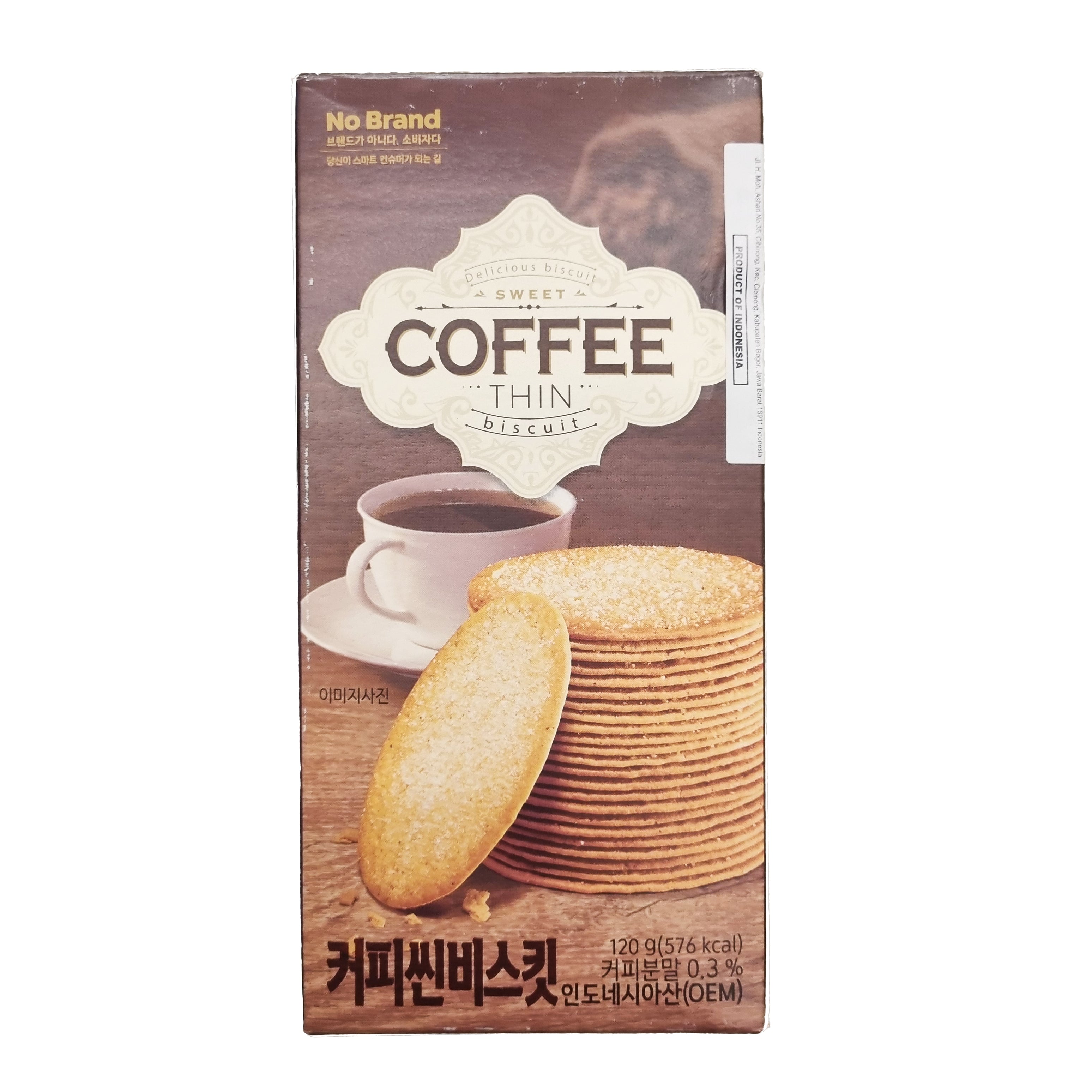 NOBRAND Coffee thin biscuit 커피씬 비스킷 120g
