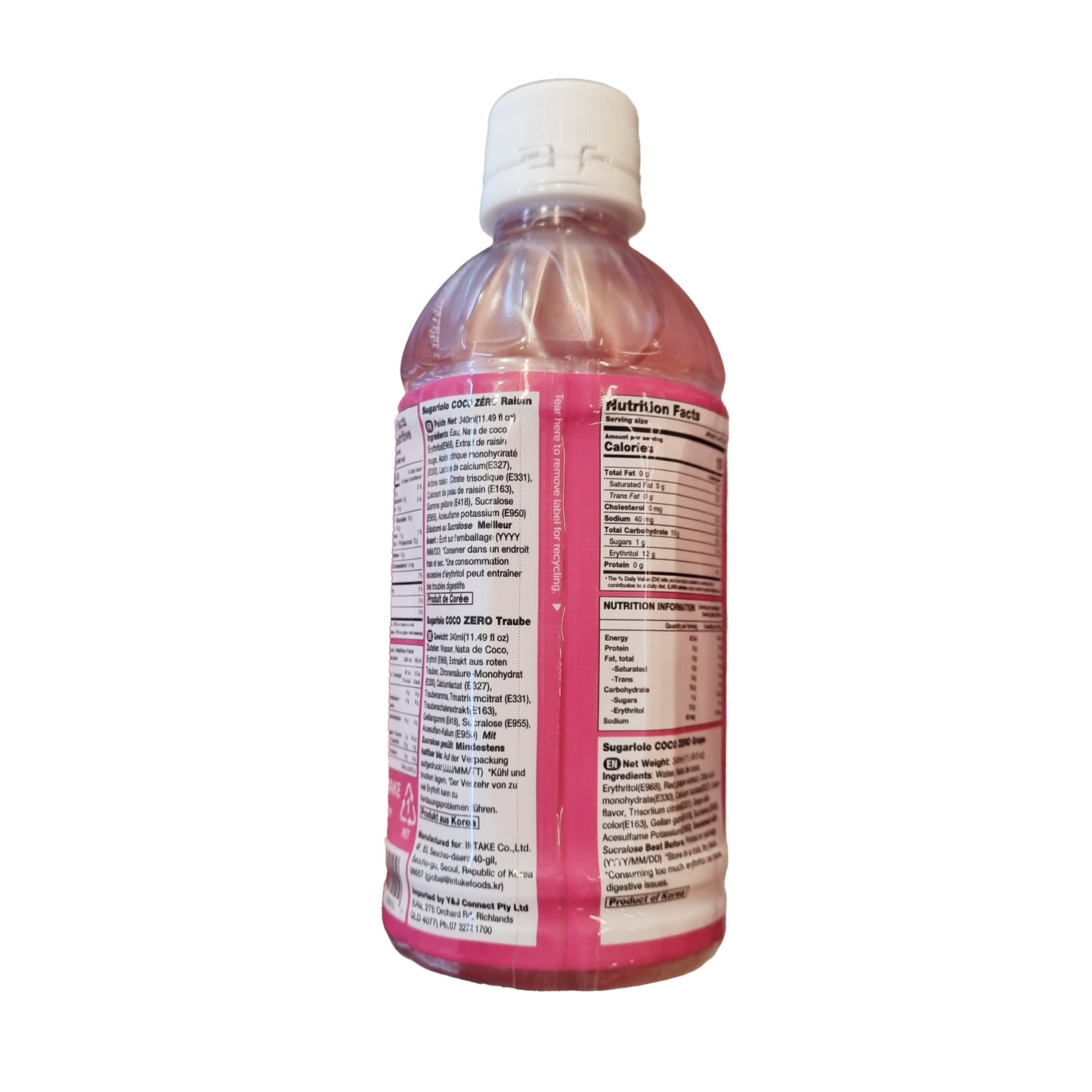 SUGALOLO Coco zero grape 코코제로 포도 340ml