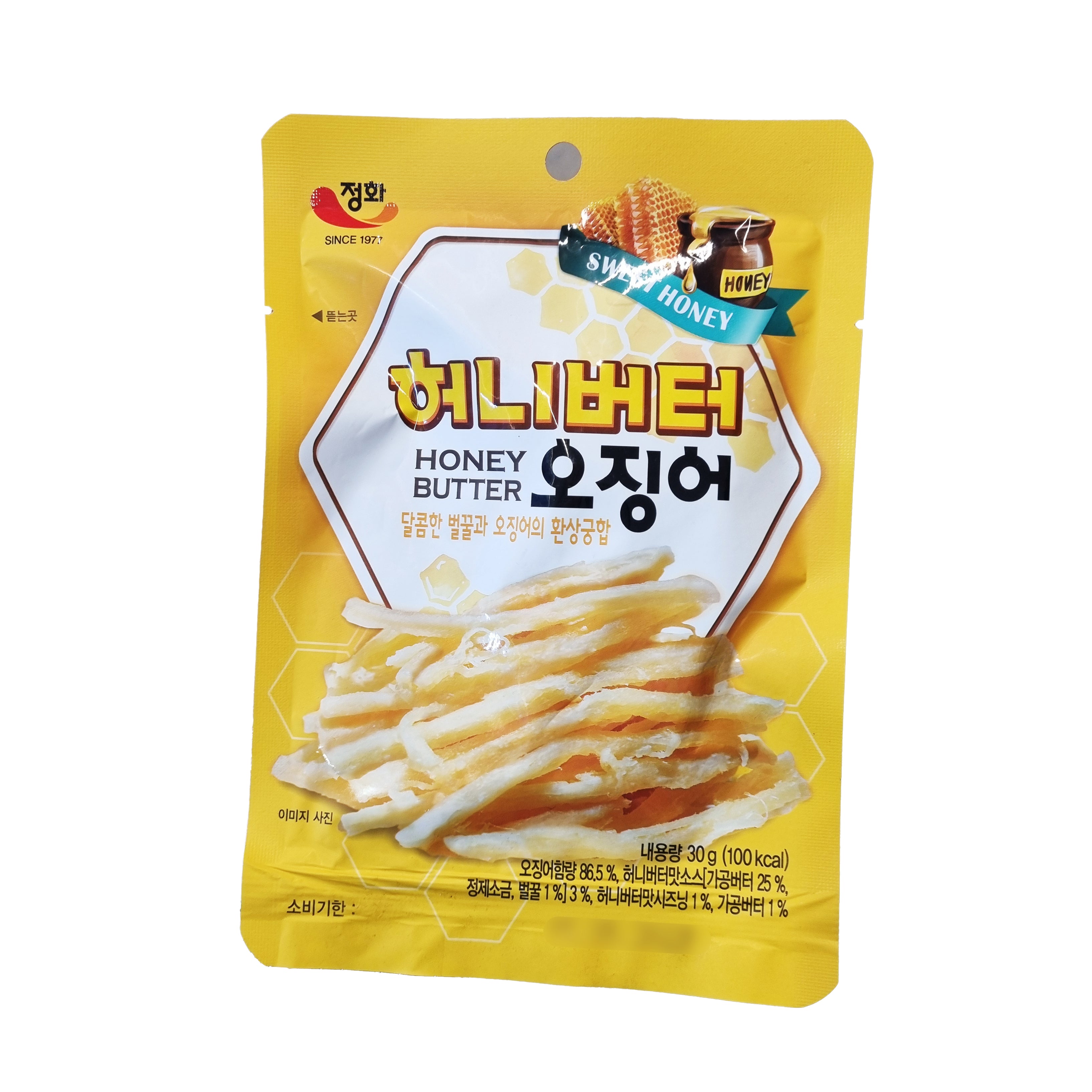 JUNGHWA Seasoning cut squid honey butter 허니버터 오징어 30g