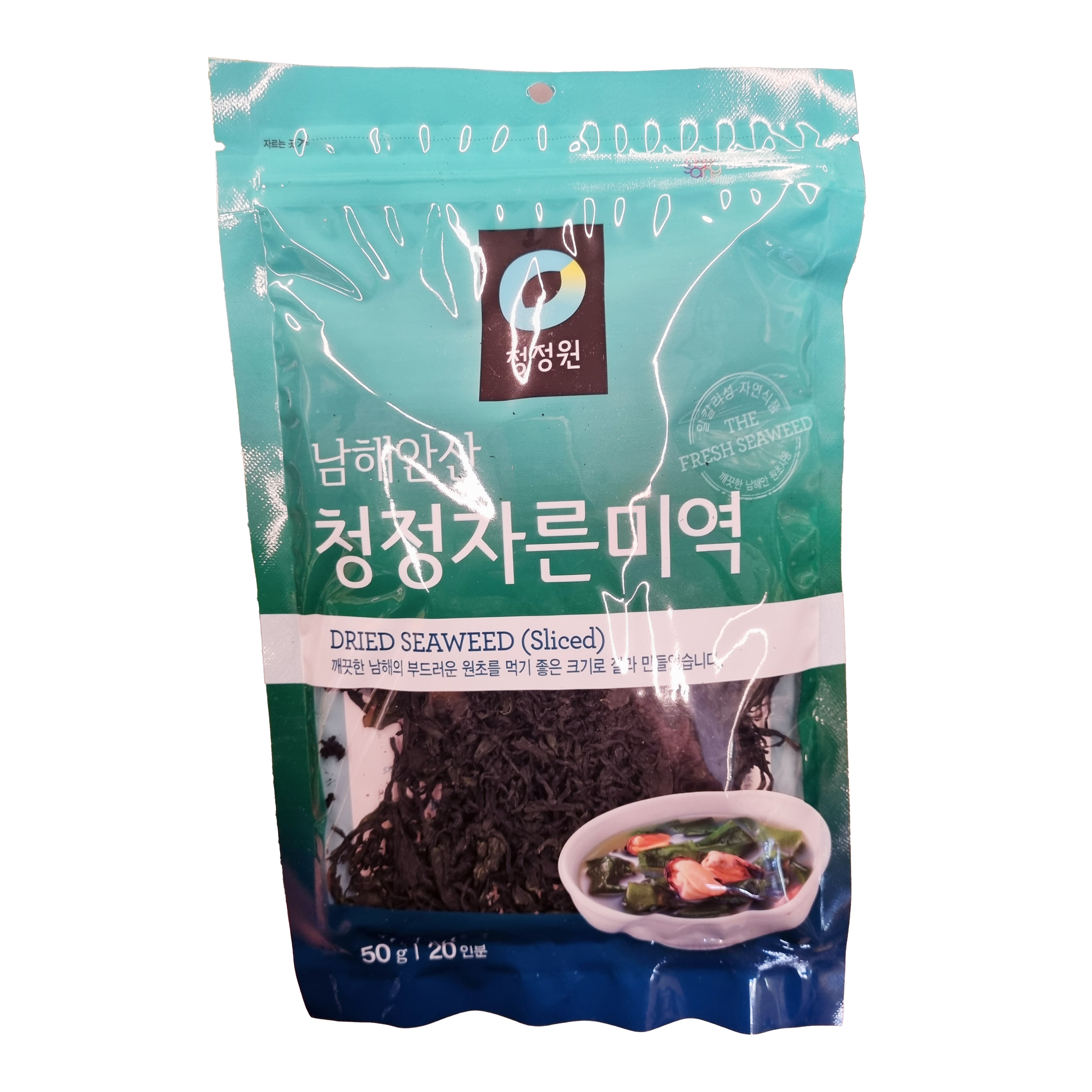 CJ Dried cut seaweed ziplock bag 청정자른미역 지퍼백 50g